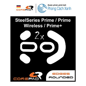 Feet chuột PTFE Corepad Skatez PRO SteelSeries Prime Wired / Prime Wireless / Prime+ / Prime Neo Noir Edition (2 bộ) - Hàng Chính Hãng