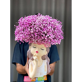 Mua Lọ hoa cô gái cắm sẵn nhiều mẫu hoa hoa baby khô  hoa giả  trang trí phòng khách đẹp phong cách hiện đại sang trọng  bình bông cô gái AZ-10