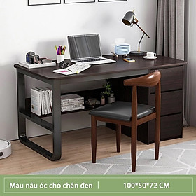 Mua Bàn Làm Việc Chân Kim Loại Kết Hợp Tủ Để Đồ Tiện Lợi