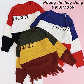 ÁO LEN RÁCH LAI PHỐI MÀU HÀNG NHẬP QC XỊN XÒ