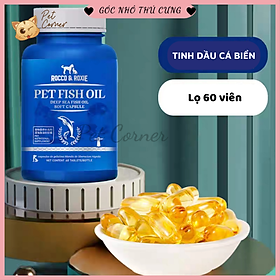 Hình ảnh Viên dầu cá cho chó mèo Pet Fish Oil, bổ sung Omega 3, tăng sức đề kháng và dưỡng lông