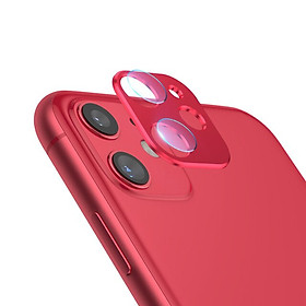 Mua Đỏ - Bộ miếng dán kính cường lực & khung viền bảo vệ Camera cho iPhone 11 (6.1 inch) hiệu Totu (độ cứng 9H  chống trầy  chống chụi & vân tay  bảo vệ toàn diện) - Hàng nhập khẩu