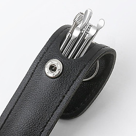 Mua Combo 2 Bộ lấy ráy tai 6 món  cao cấp inox 304  không gỉ an toàn kèm bao da Nữ Women
