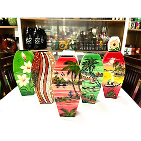 Mua Bình hoa sơn mài Thanh Bình Lê- Mã B09 size 30x14x6.5 cm dùng  cắm hoa  trang trí  quà tặng ý nghĩa