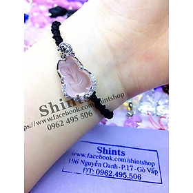 Vòng tay bà hồ ly bọc sẵn thắt chỉ xoắn size nhỏ -