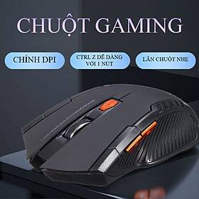 Chuột không dây gaming 2000DPI / Chế độ LED 7 màu / 6 nút bấm ấn phím không gây ồn, Wireless 2.4G không dây - K1332