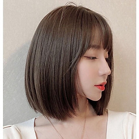 Tóc giả cúp cao cấp+ tặng lưới chùm tóc