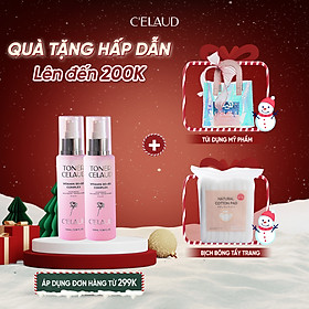 Combo 2 nước hoa hồng làm dịu da và cân bằng độ pH Toner Celaud