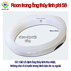 Bộ 10 Ron trong ống thủy tinh phi 58 dùng cho máy nước nóng năng lượng mặt trời