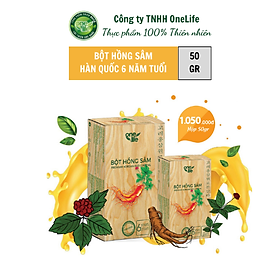 Bột Hồng Sâm Cao Cấp Hàn Quốc Onelife - Hộp 50gr