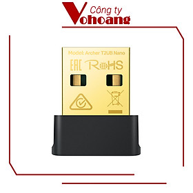 (Giá Huỷ Diệt) Thiết Bị Chuyển Đổi USB Wi-Fi Nhỏ Gọn TP-Link Archer T2UB Nano Chuẩn Bluetooth 4.2 Tốc Độ Cao AC600 - Hàng Chính Hãng