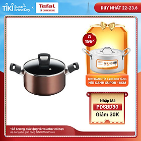 Nồi thân cao Tefal Day By Day G1436105 22Cm - Lớp phủ Titanium nonstick mang lại khả năng chống dính tuyệt vời và độ bền vượt trội - Hàng chính hãng