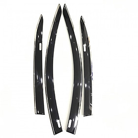 Bộ vè che mưa cao cấp viền INOX dành cho xe Mazda 2