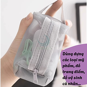 Túi Lưới Đựng Mỹ Phẩm Du Lịch -Túi Đựng Đồ Cá Nhân Lưới Thông Thoáng -Túi Lưới Đa Năng Chống Nhăn – Nhẹ Nhàng & Tiện Lợi -Túi Trang Điểm Lưới Siêu Nhẹ – Cất Gọn Trong Tích Tắc