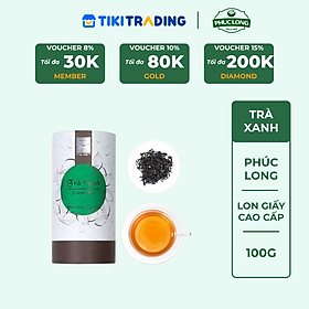 Trà Xanh Lon Giấy Phúc Long Cao Cấp 100G