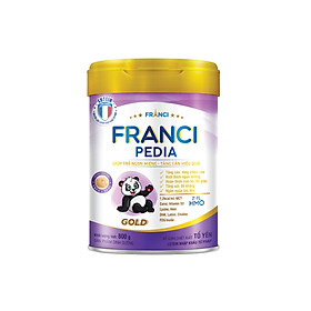 Sữa công thức franci pedia gold lon 800g – giúp bé hết biếng ăn – tăng cường hấp thu