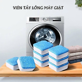 Hộp 12 Viên Tẩy Vệ Sinh Lồng Máy Giặt, Diệt Khuẩn Và Tẩy Chất Cặn Lồng Máy Giặt Hiệu Quả - Hàng Loại 1 Chính Hãng