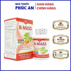 Viên Uống Hỗ Trợ Điều Trị Trĩ, Táo Bón B-Mass Olympian Labs Mỹ 30 Viên