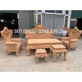 Bộ Bàn Ghế Hoàng Gia Nguyên Khối Gỗ Gõ Đỏ