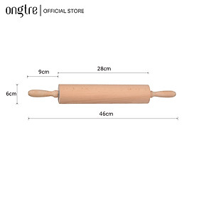 Cắn lăn bột / cây lăn bột / cây lăn bột gỗ / cây lăn bột làm bánh | ongtre (Vietnam)