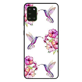Ốp lưng dành cho samsung a21 - a21s - a31 mẫu hoa và chim hồng