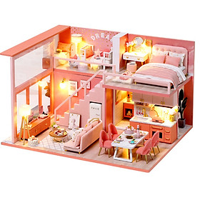 Mô Hình Nhà Búp Bê DIY - Sweet Angel L029 ( Kèm Mica + Keo )