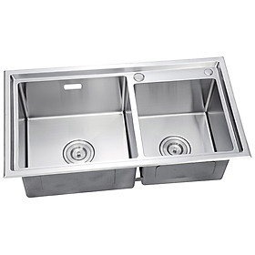 Mua Chậu rửa chén Handmade Inox SUS 304 đúc 2 hố Eurolife EL-C1 (Trắng bạc)