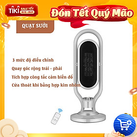 Mua Máy Sưởi Gốm  Quạt Sưởi Gốm PTC Model AMOI Cao Cấp Ấm Lên Nhanh Chóng Không Khô Da Kèm Điều Khiển Từ Xa