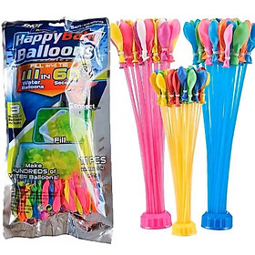 Bịch 111 Bong Bóng Nước Happy Baby Balloons Cho Trẻ Em Vui Chơi, Tiệc Tùng, Party, Sự Kiện