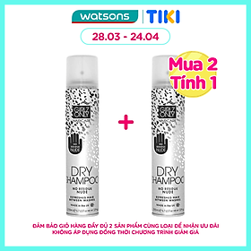 Dầu Gội Khô Girlz Only No Residue Nude Không Cặn 200ml