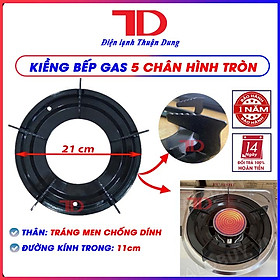 Mua Kiềng bếp gas 5 chân + Khay mâm inox dùng cho các loại bếp dương kính  bếp đơn  bếp đôi hàng nhập khẩu - Điện lạnh Thuận Dung