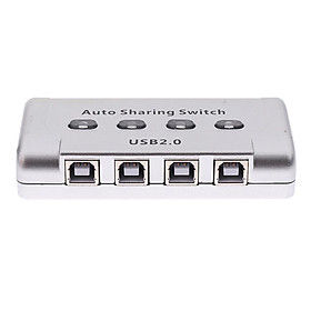 4 Ports USB 2.0 Auto Sharing Switch HUB Selector for Printer/HDD/Flash Drive