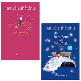 Combo Làm Bạn Với Bầu Trời (Bản Đặc Biệt - Tặng Kèm Khung Ảnh + Postcard) + Trại Hoa Vàng (Bộ Sách Được Yêu Thích Nhất Của Nguyễn Nhật Ánh / Tặng Kèm Bookmark Green Life)
