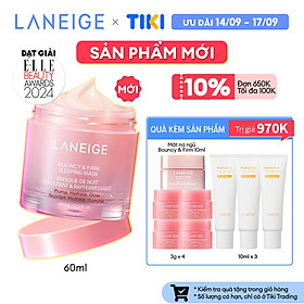 Mặt Nạ Ngủ Laneige Bouncy & Firm Sleeping Mask 60ml tăng cường collagen và làm săn chắc da