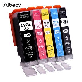 Aibecy Ink Cartridges Replacement for Canon PGI-570 CLI-571XL 570XL 571XL Compatible with Canon PIXMA MG5700 MG5750