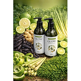 Dầu Gội Dược Liệu Glow - Tinh Chất Từ Bồ Kết Và Vỏ Bưởi, Giảm Rụng Tóc, Kích Thích Mọc Tóc,Lưu Giữ Hương Thơm Nhẹ Nhàng Tinh Tế. (Bao Bì Mới)