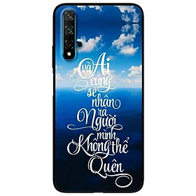 Ốp lưng in cho Huawei Nova 5T Mẫu Không Thể Quên