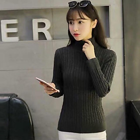 Áo len cao cổ kiểu xoắn phong cách Hàn Quốc JFR171009