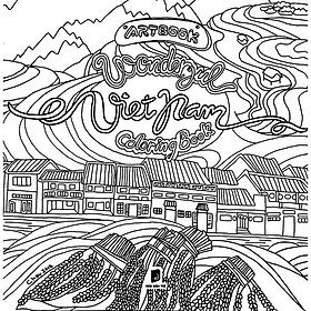 Sách Ảnh - Wonderful Vietnam Coloring Book