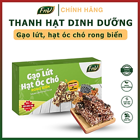 Thanh gạo lứt hạt óc chó rong biển FnV hộp 90g