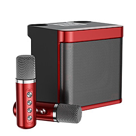 Mới Máy Hát Karaoke Bộ Loa Ys-203 100W Cao Cấp Micro Di Động Không Dây Âm Thanh Bluetooth Cho Họ Đảng Karaoke Color: Red