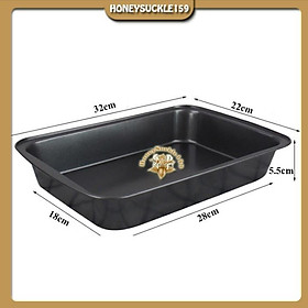 Mua Khuôn Nướng Làm Bánh Hình Chữ Nhật Chống Dính Kích Thước 32*22*5.5cm