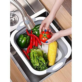 Mua Bộ Thớt Kèm Chậu Gấp Gọn Đa Năng 2 in 1