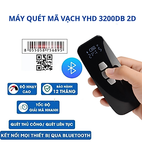 Mua Máy quét mã vạch Qrcode Mini YHD 3200DB 2D  Máy đọc mã QR kết nối Bluetooth/ 2.4G dùng trên Điện thoại  PC - Hàng nhập khẩu