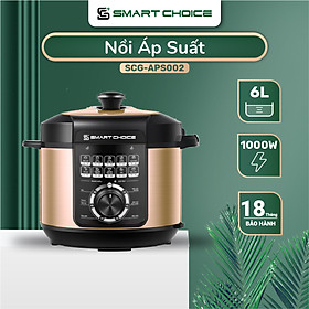 Mua Nồi Áp Suất Cơ SMARTCHOICE SCG-APS002 Lòng Nồi 4 Lớp Công Suất 1000W Dung Tích 6L Hàng Chính Hãng