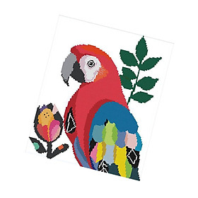 Parrot Cross Stitch  Bird Pattern Needlework Full Embroidery Starter Kits