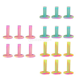 6 Pieces Rubber Golf  Driving Range Practice Tee Holder - Red, Pink, Blue