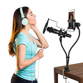 Mua (Loại Tốt) Bộ Giá Đỡ Micro KhoNCC Có Màng Lọc - Đỡ Smartphone   Camera Mini Để LiveStream - DHS-5245-LiStre - Hàng Chính Hãng