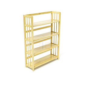 Mua Kệ Sách 4 Tầng Gỗ Cao Su IBIE HB490RN (90cm) - Màu Tự Nhiên