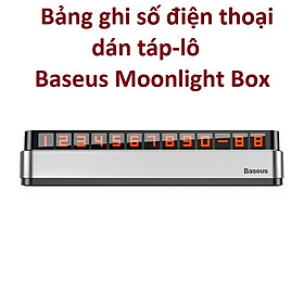Bảng ghi số phản quang dành cho cho ô tô Baseus Moonlight Box ACNUM-B0S - Hàng chính hãng